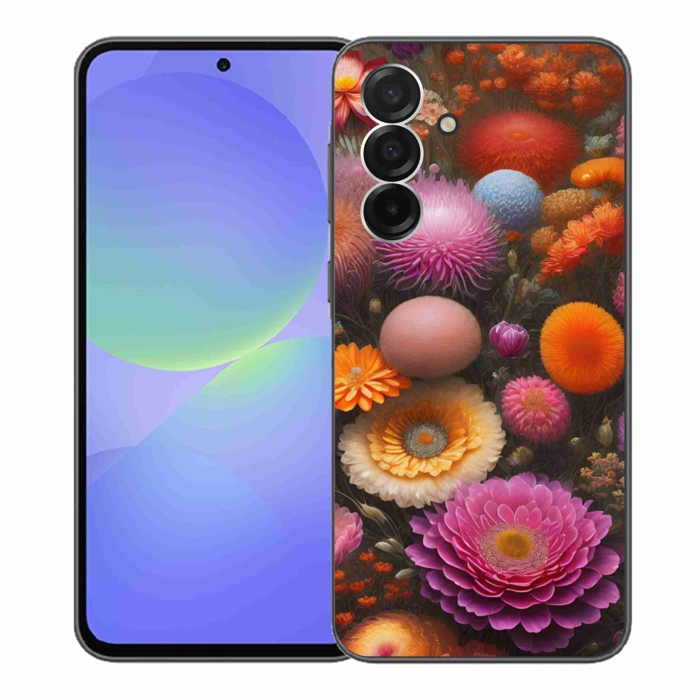 Gélový kryt mmCase na Samsung Galaxy A36 5G - kvetinová kompozícia