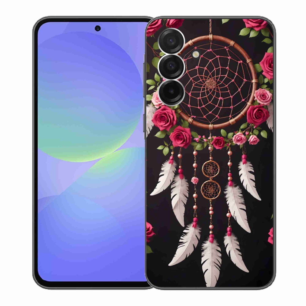 Gélový kryt mmCase na Samsung Galaxy A36 5G - lapač snov s ružami