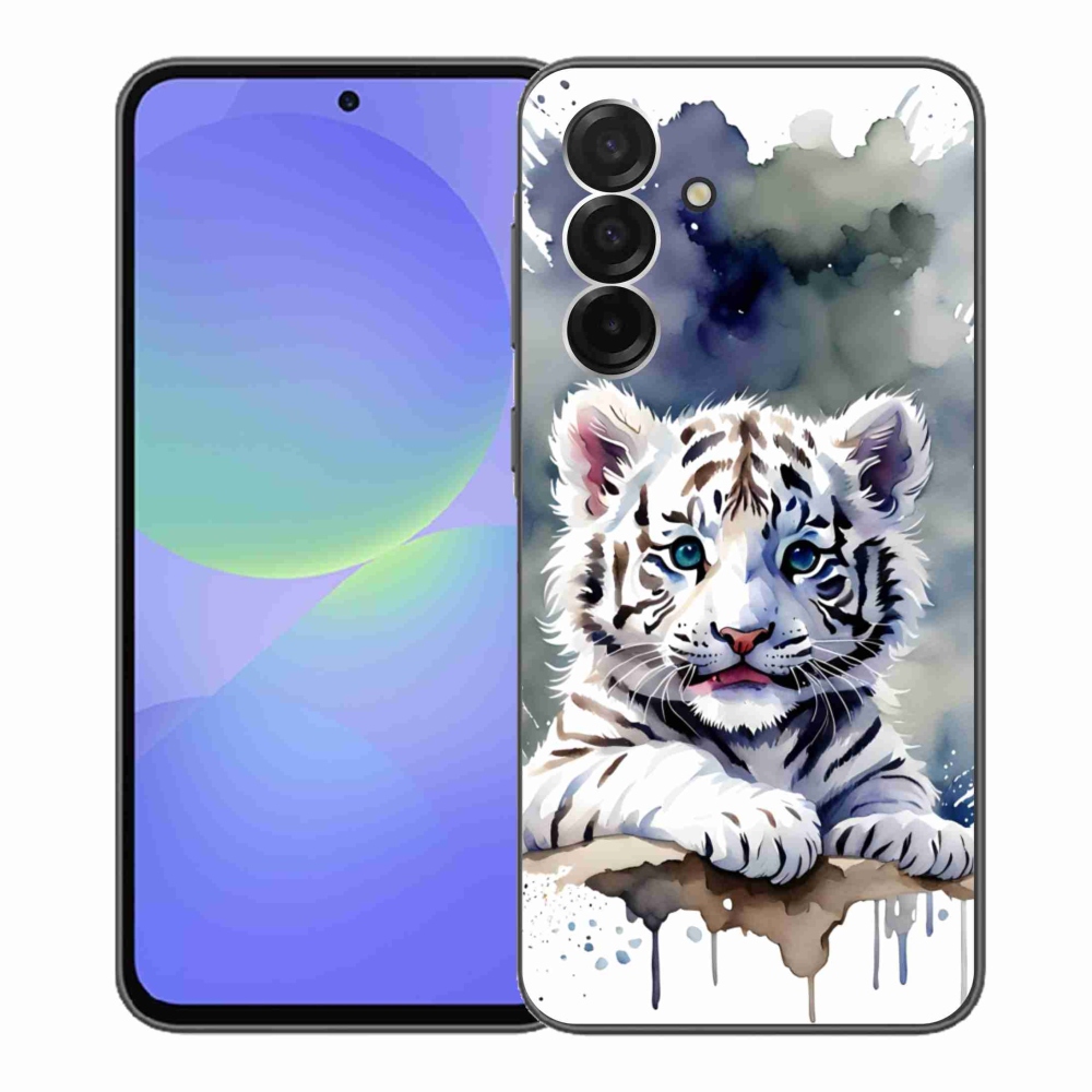 Gélový kryt mmCase na Samsung Galaxy A36 5G - mláďa bieleho tigra