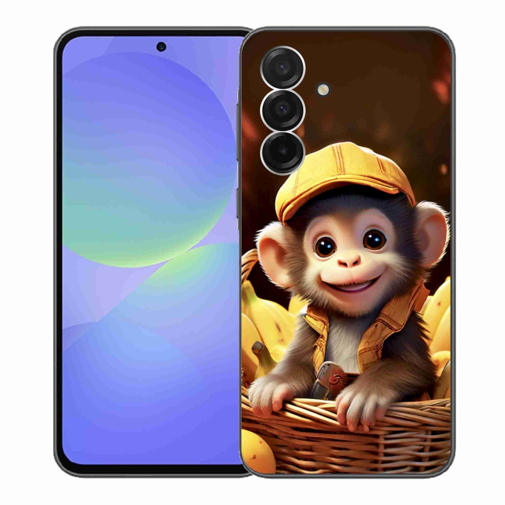 Gélový kryt mmCase na Samsung Galaxy A36 5G - opice v košíku