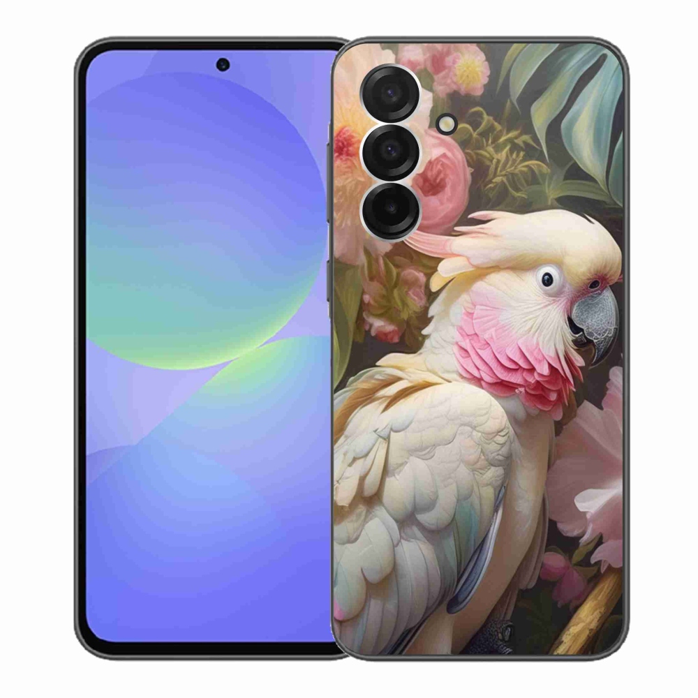 Gélový kryt mmCase na Samsung Galaxy A36 5G - papagáj kakadu ružový 2