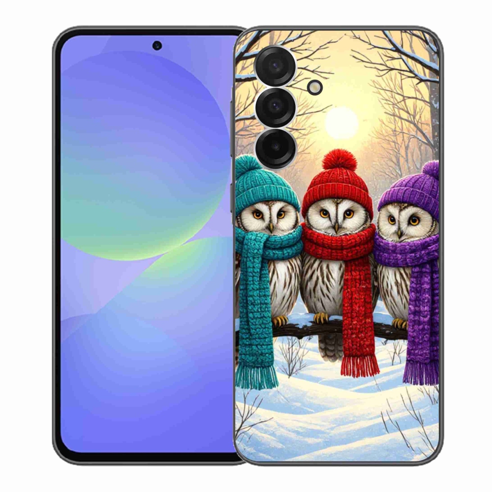 Gélový kryt mmCase na Samsung Galaxy A36 5G - soví priatelia