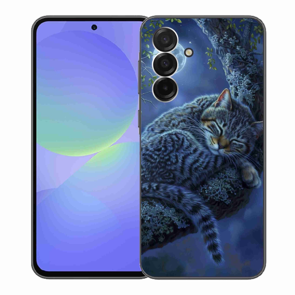 Gélový kryt mmCase na Samsung Galaxy A36 5G - spiaca mačka