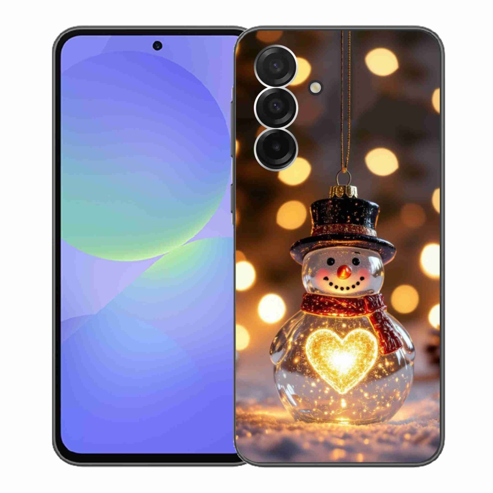 Gélový kryt mmCase na Samsung Galaxy A36 5G - svietiaci vianočný snehuliak