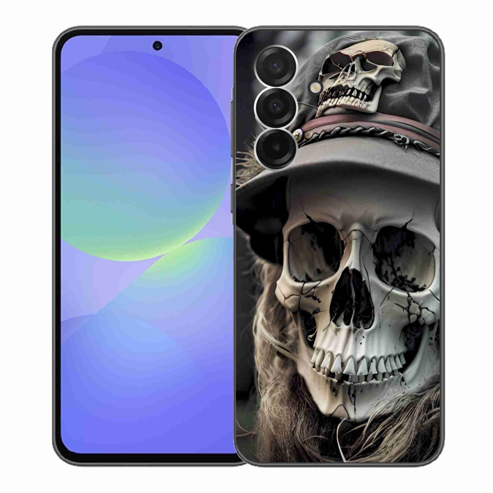 Gélový kryt mmCase na Samsung Galaxy A36 5G - temná lebka