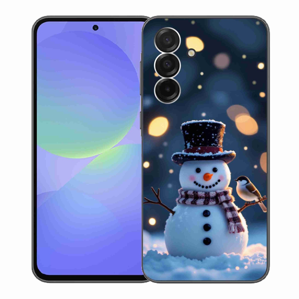 Gélový kryt mmCase na Samsung Galaxy A36 5G - vianočný snehuliak