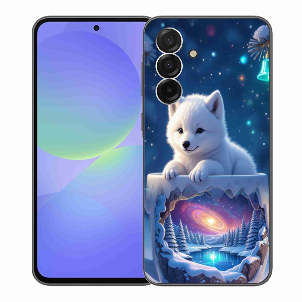 Gélový kryt mmCase na Samsung Galaxy A36 5G - vianočné šteňa