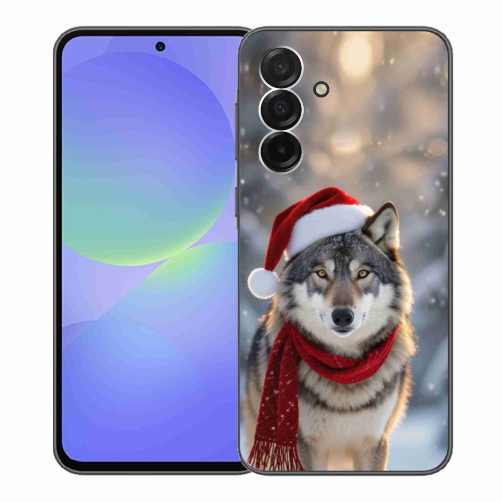 Gélový kryt mmCase na Samsung Galaxy A36 5G - vianočný vlk
