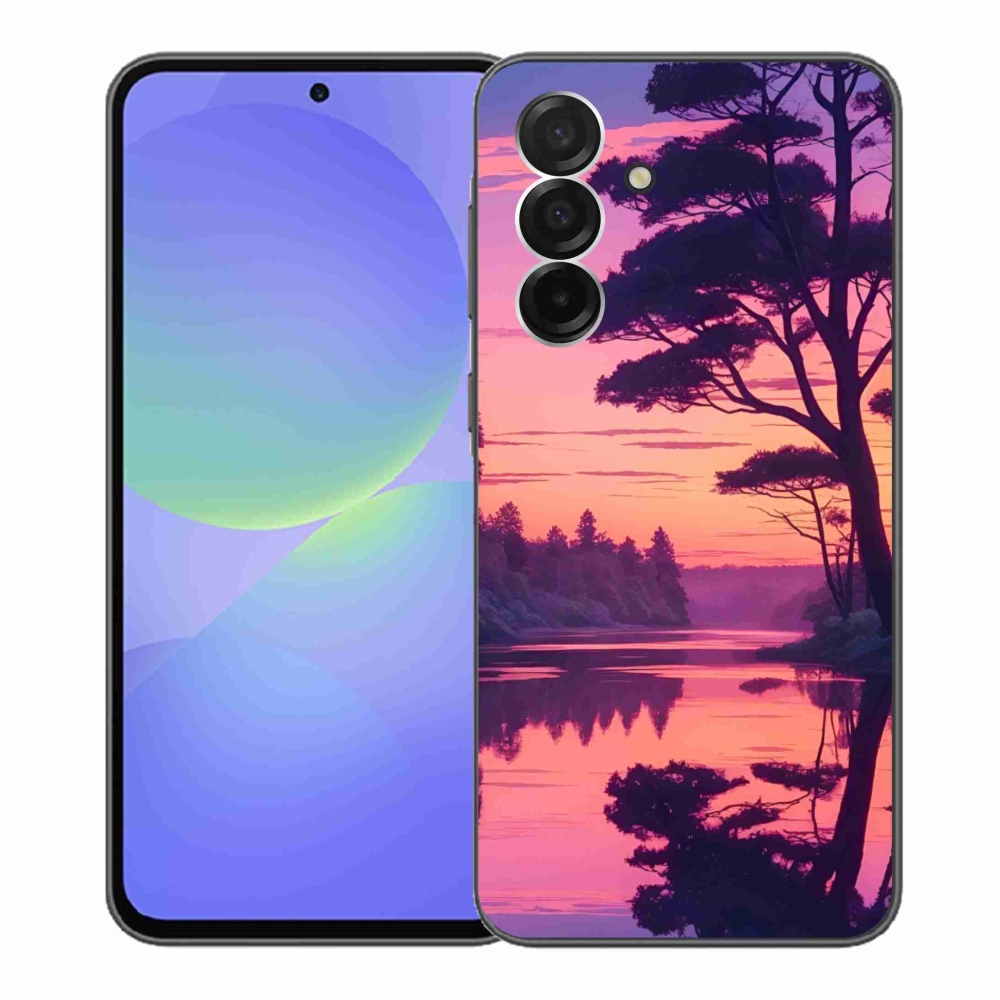 Gélový kryt mmCase na Samsung Galaxy A36 5G - západ slnka nad jazerom