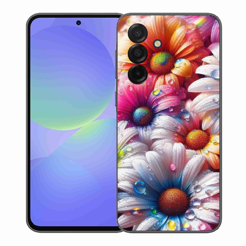 Gélový kryt mmCase na Samsung Galaxy A37 5G - farebné margaréty