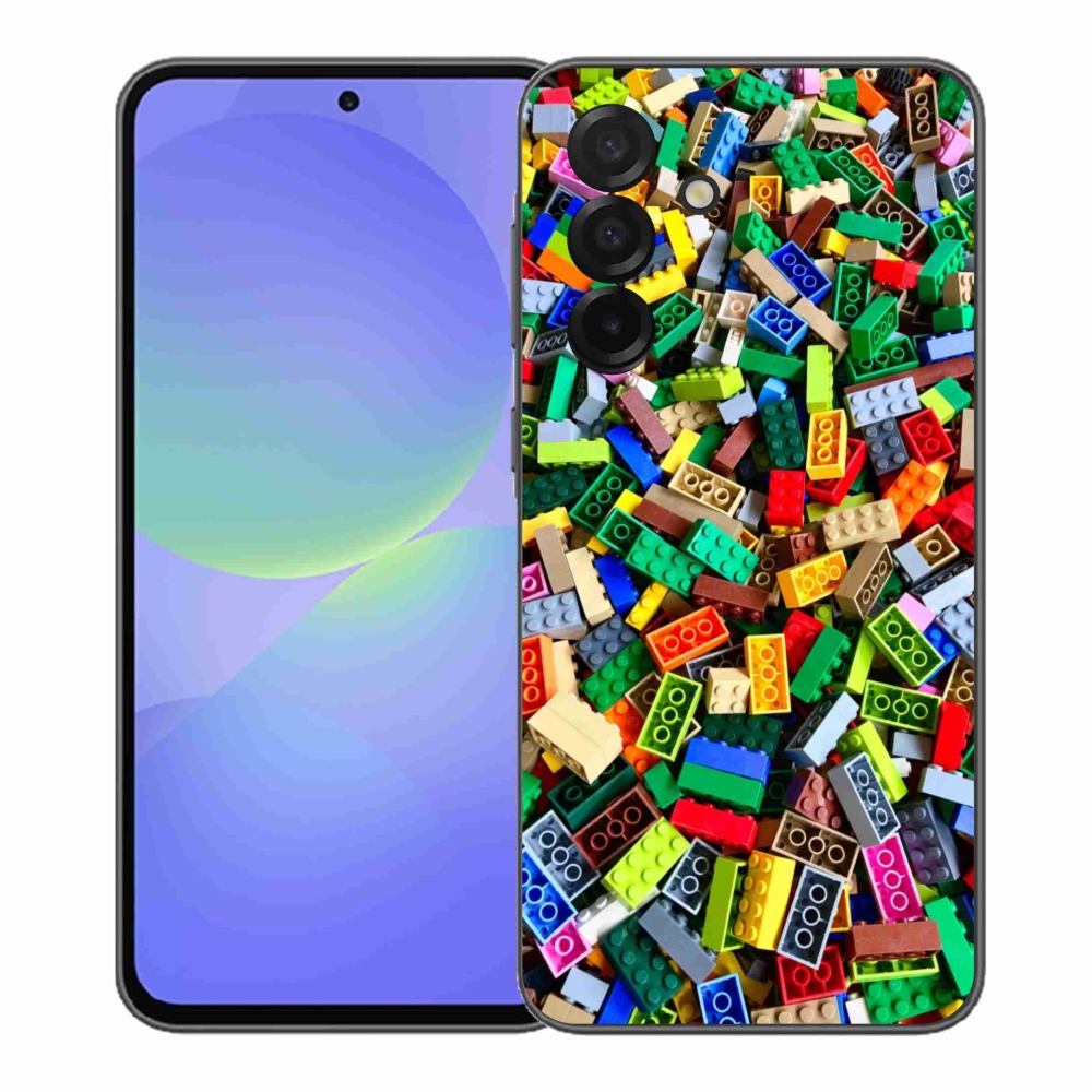 Gélový kryt mmCase na Samsung Galaxy A37 5G - farebné stavebné kocky