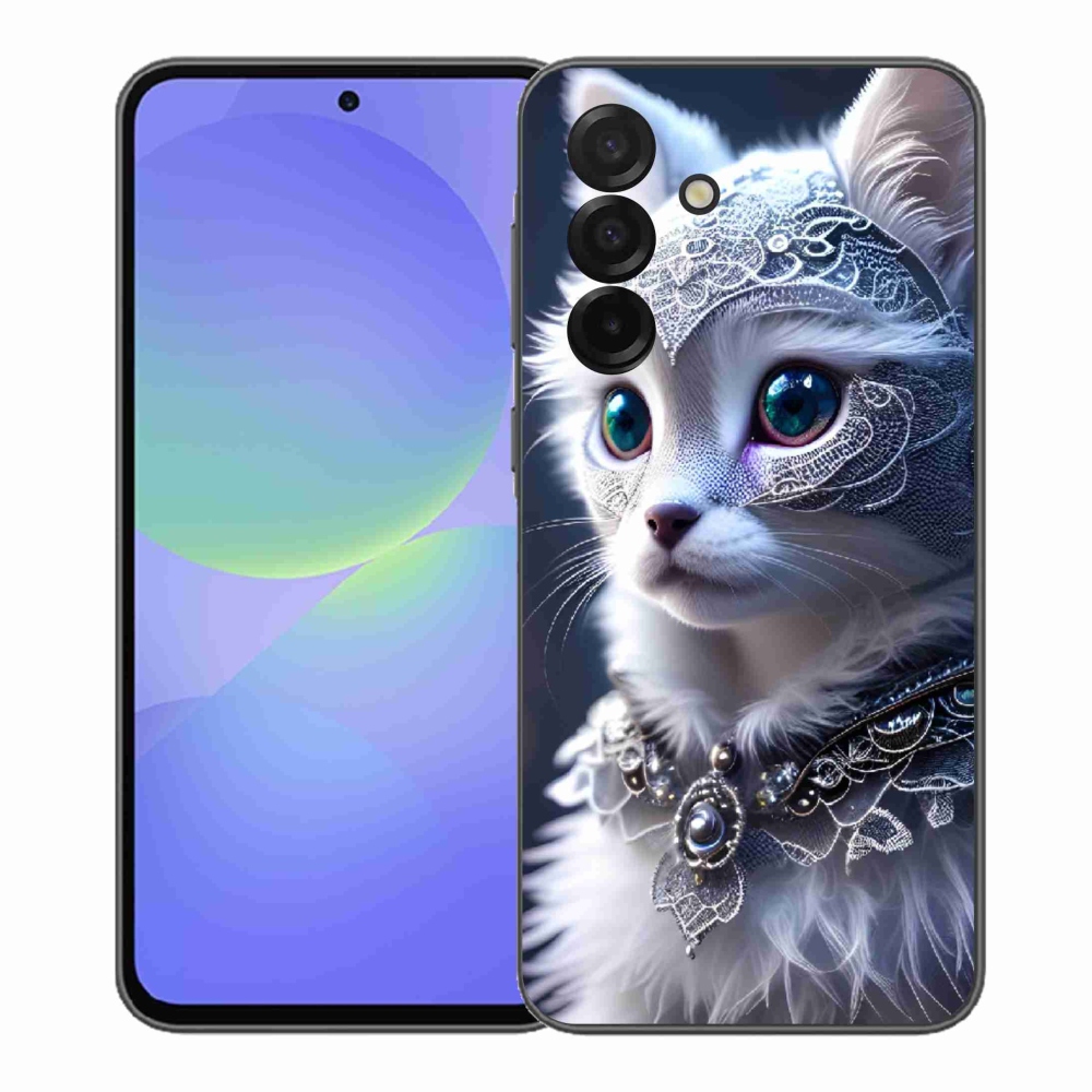 Gélový kryt mmCase na Samsung Galaxy A37 5G - biela mačka