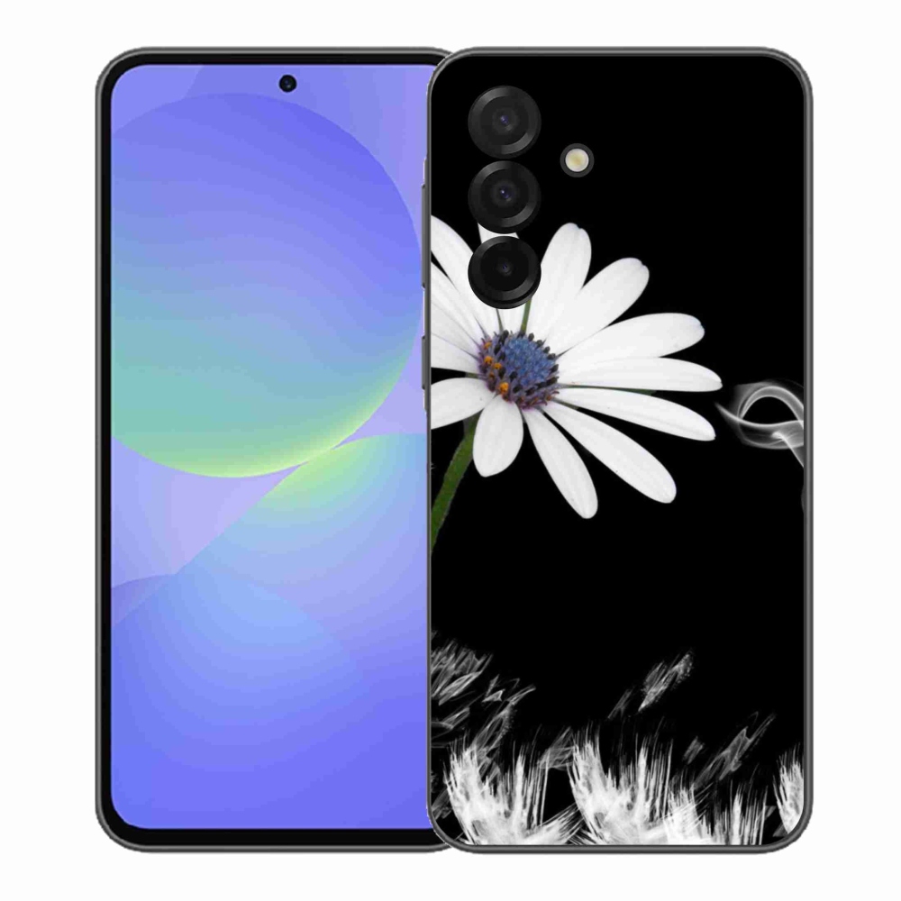 Gélový kryt mmCase na Samsung Galaxy A37 5G - biela kvetina