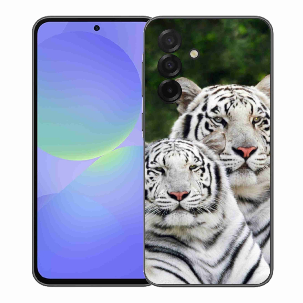 Gélový kryt mmCase na Samsung Galaxy A37 5G - bieli tigre