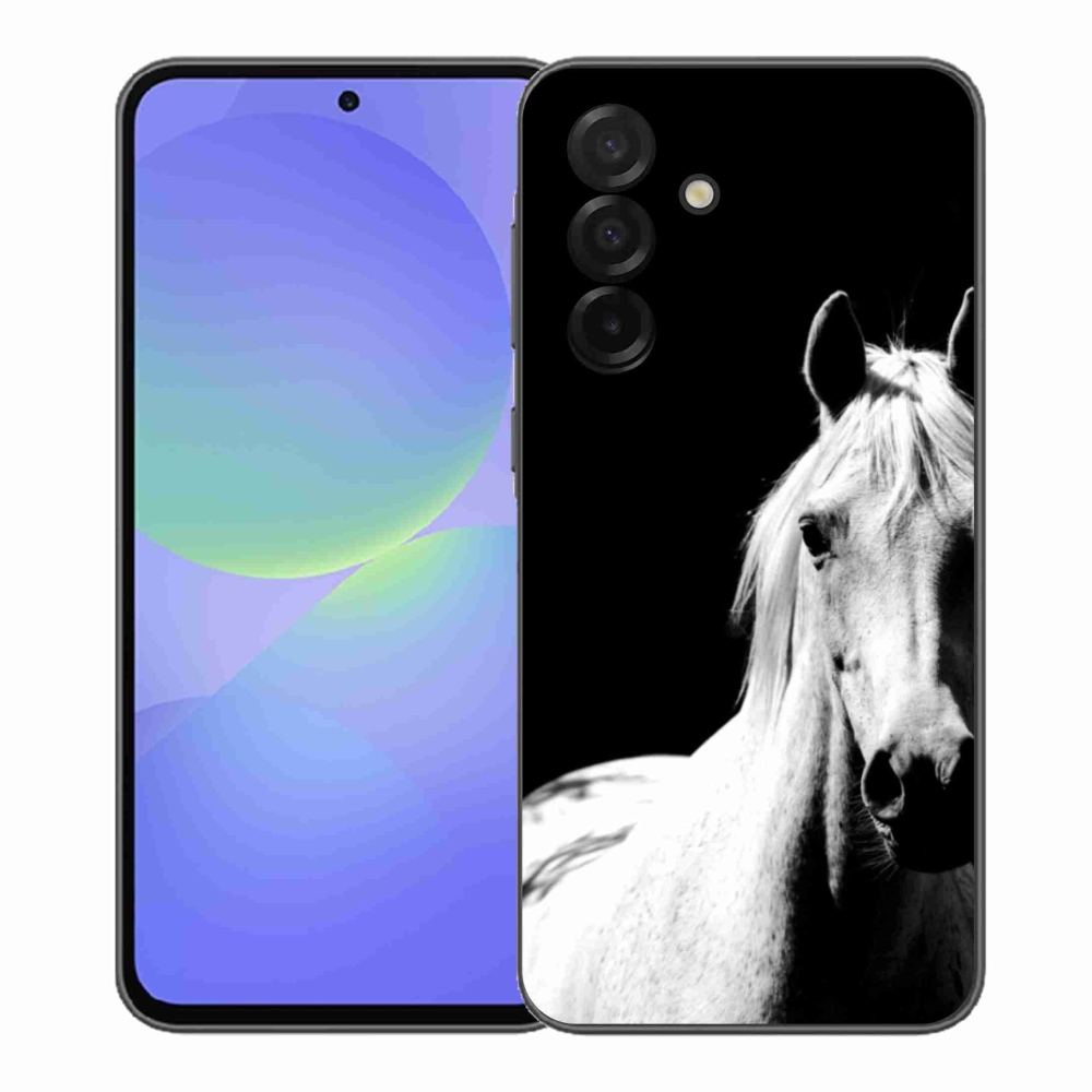 Gélový kryt mmCase na Samsung Galaxy A37 5G - biely kôň 5