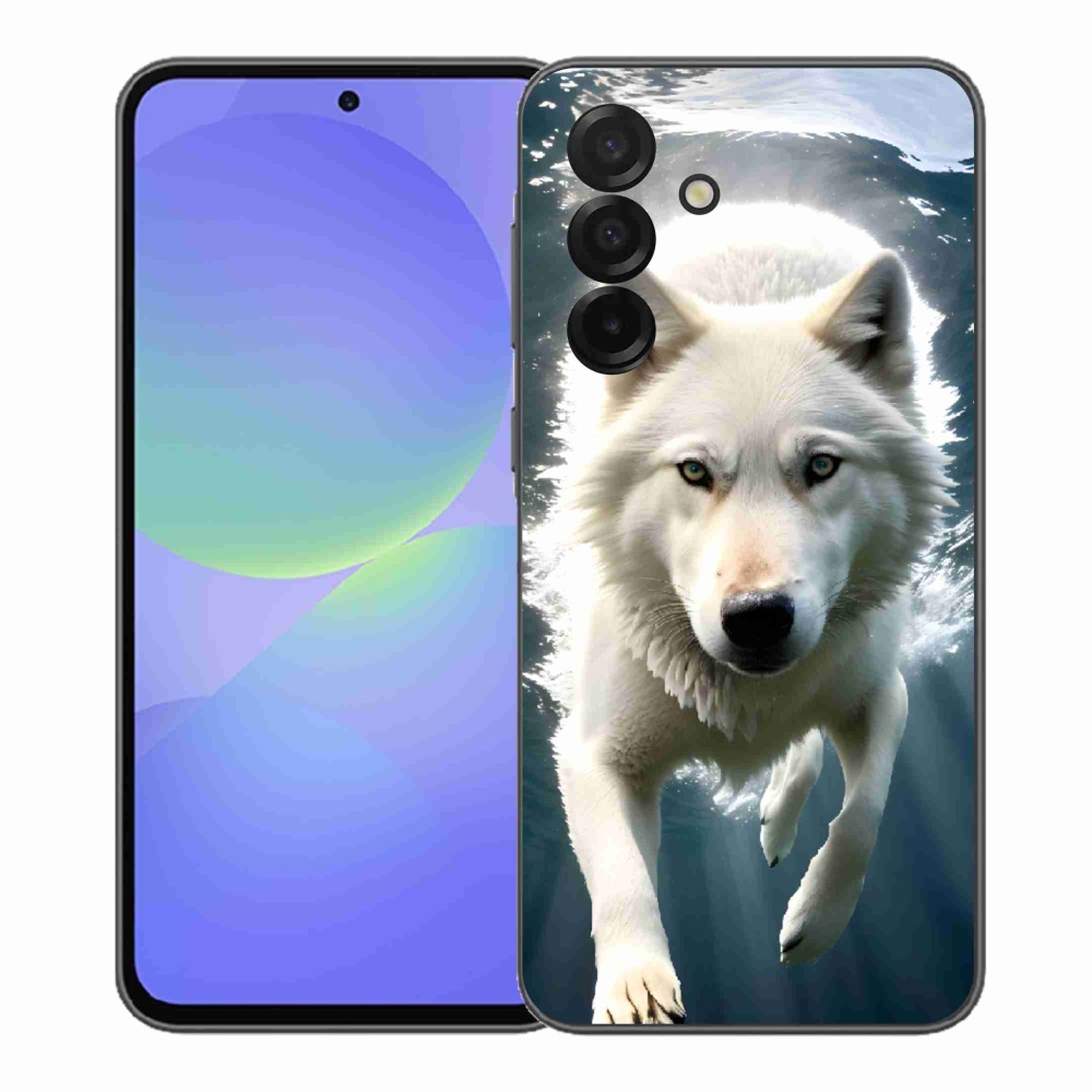 Gélový kryt mmCase na Samsung Galaxy A37 5G - biely vlk