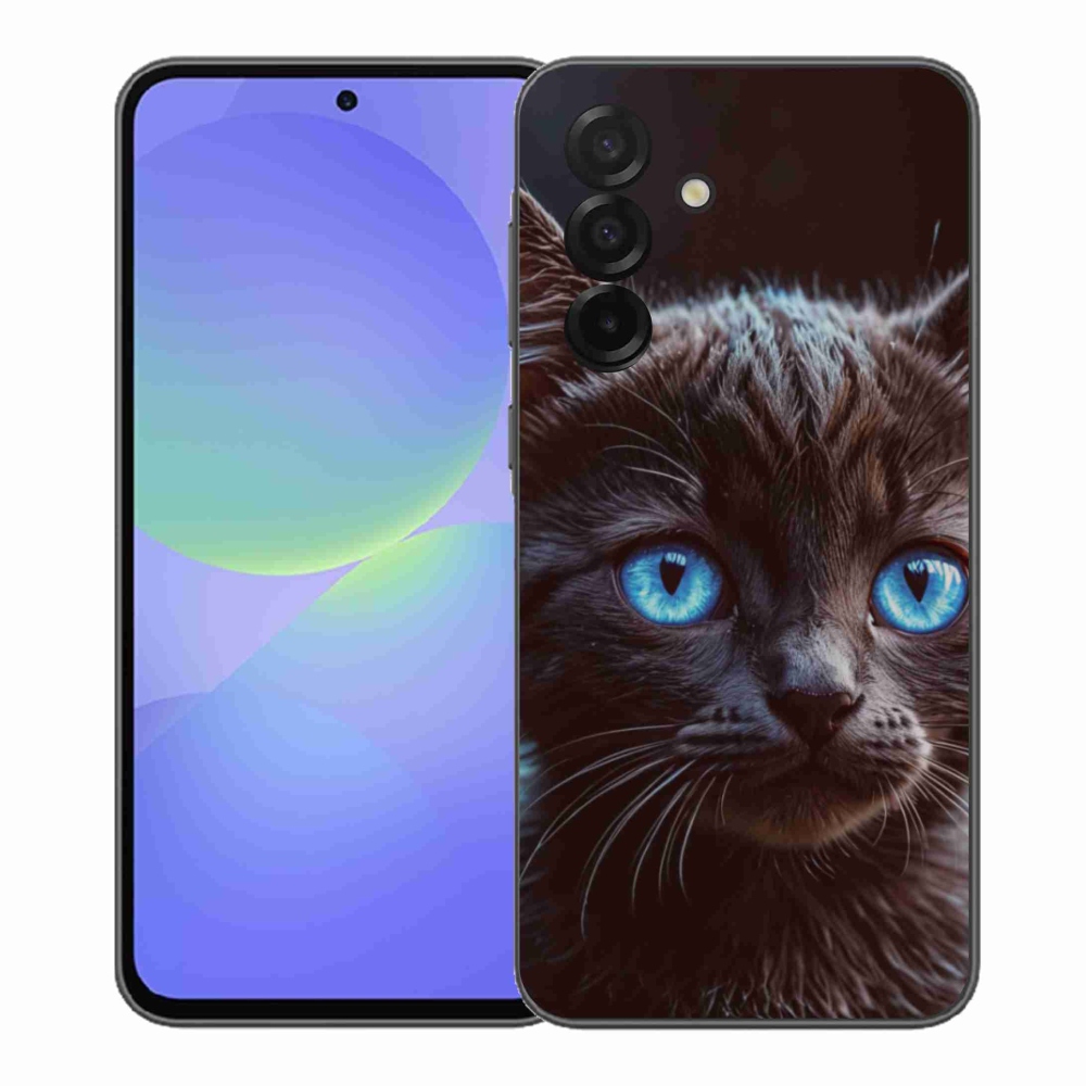 Gélový kryt mmCase na Samsung Galaxy A37 5G - čierne mačiatko 2
