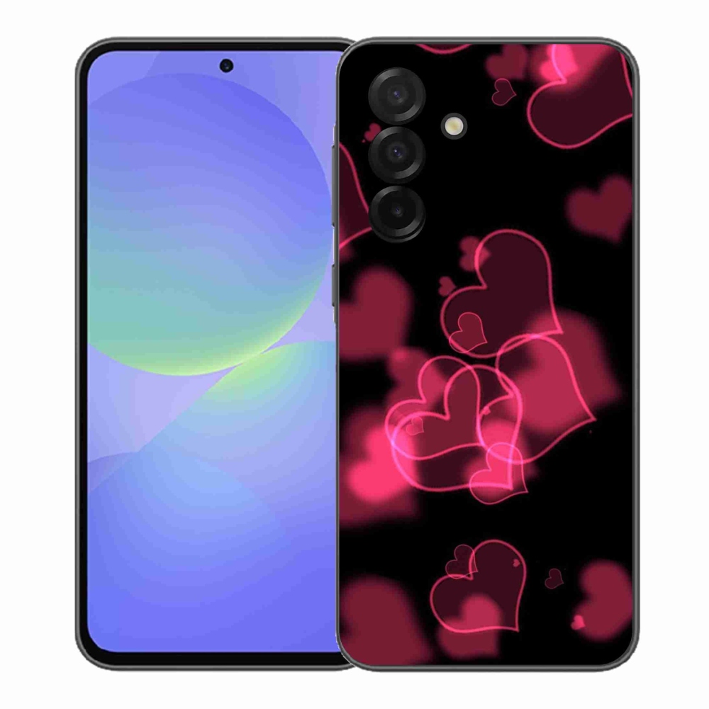 Gélový kryt mmCase na Samsung Galaxy A37 5G - červená srdiečka