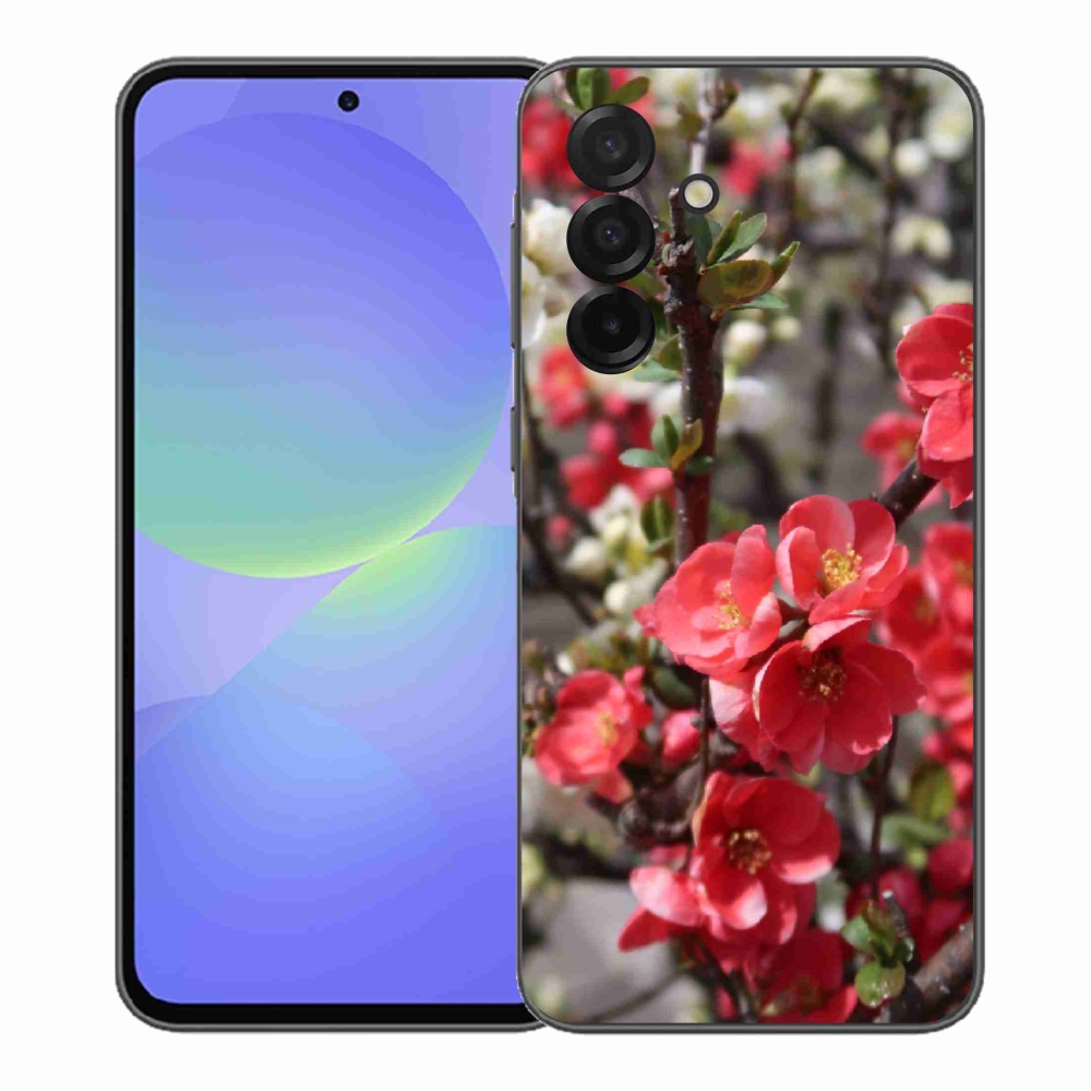 Gélový kryt mmCase na Samsung Galaxy A37 5G - červené kvety