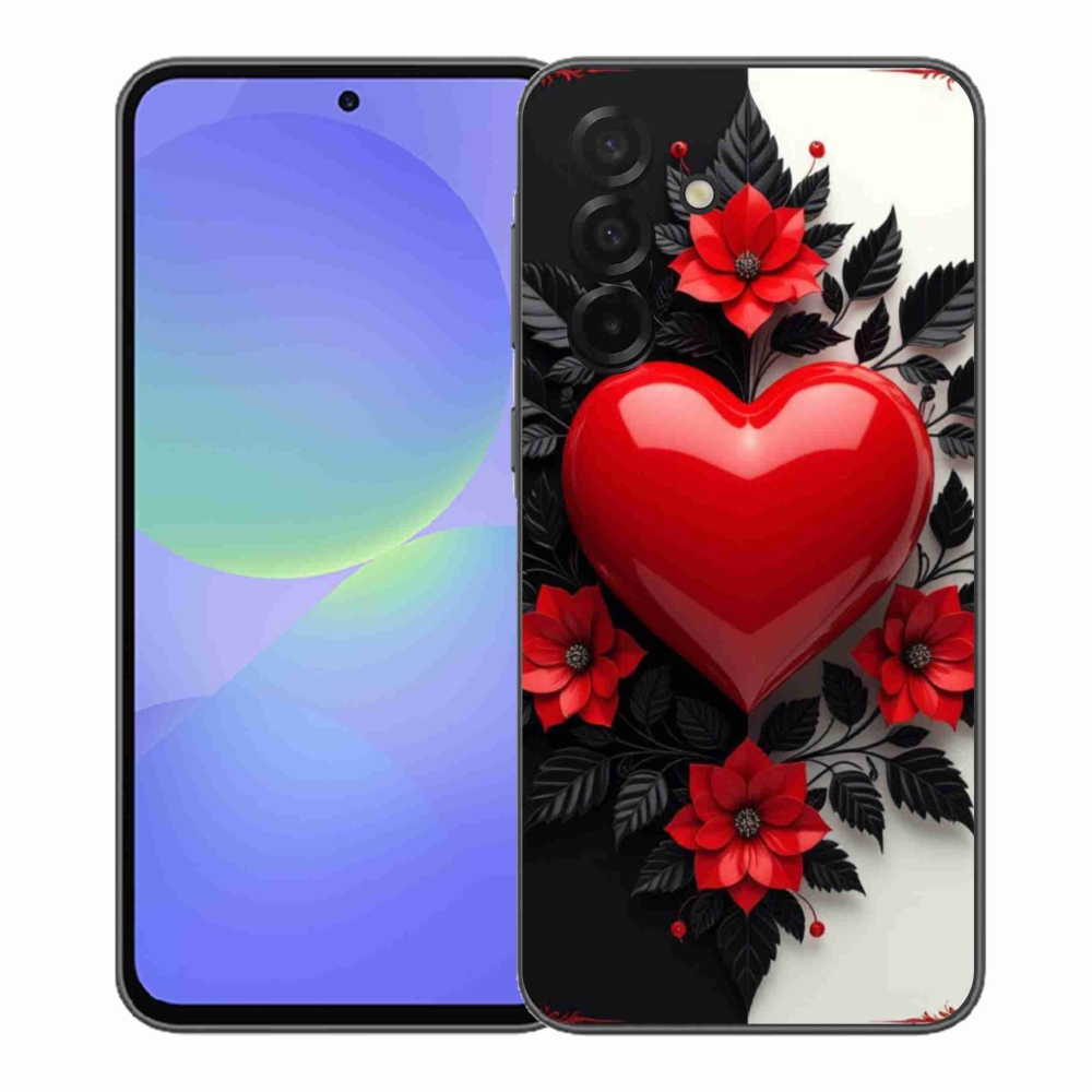 Gélový kryt mmCase na Samsung Galaxy A37 5G - červené srdce