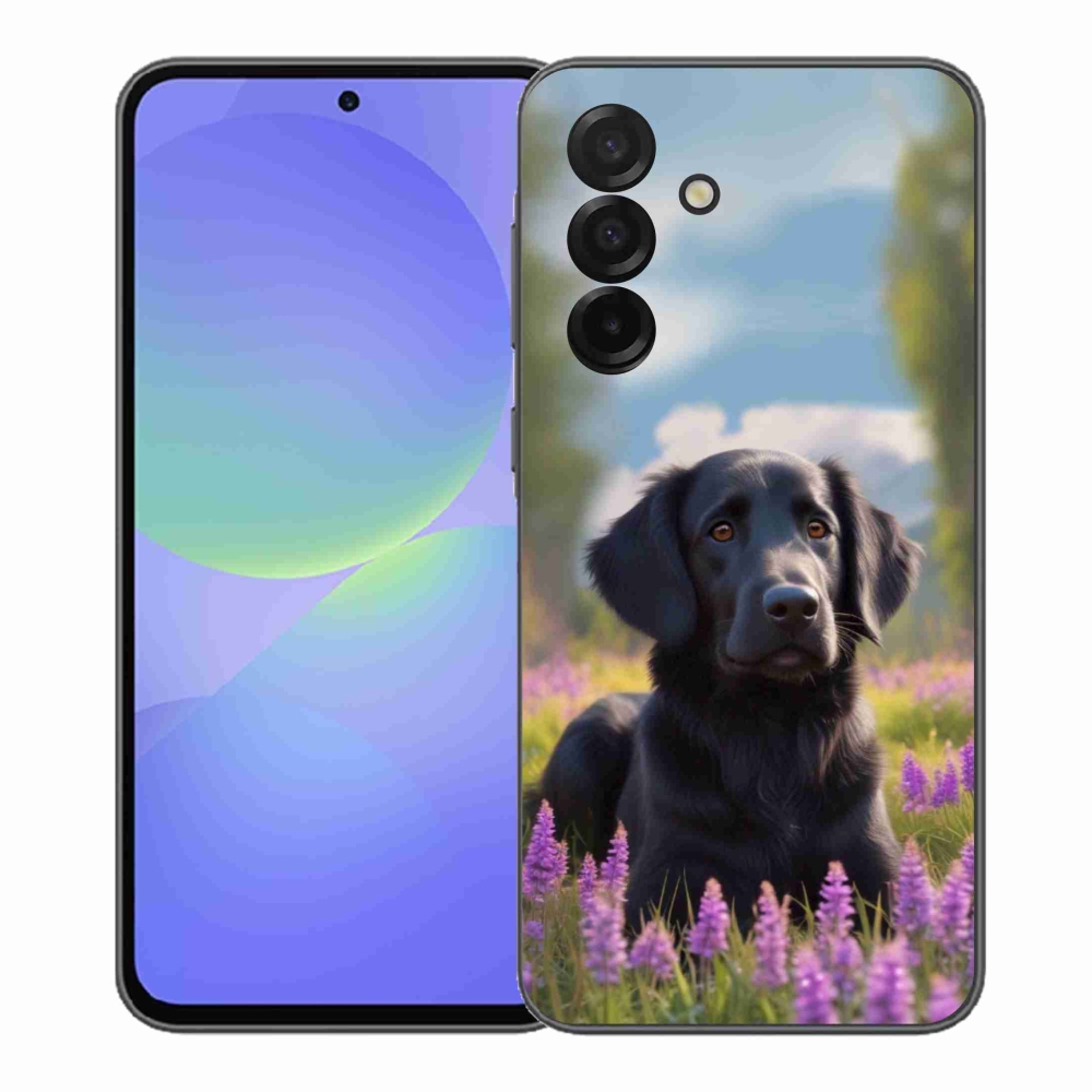 Gélový kryt mmCase na Samsung Galaxy A37 5G - elegantný čierny retriever