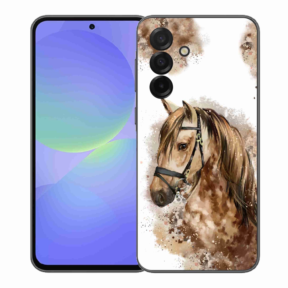 Gélový kryt mmCase na Samsung Galaxy A37 5G - hnedý kreslený kôň