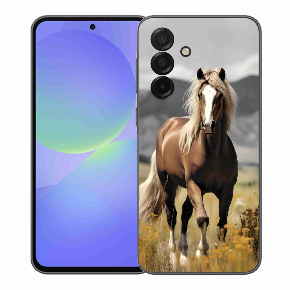 Gélový kryt mmCase na Samsung Galaxy A37 5G - hnedý kôň 1