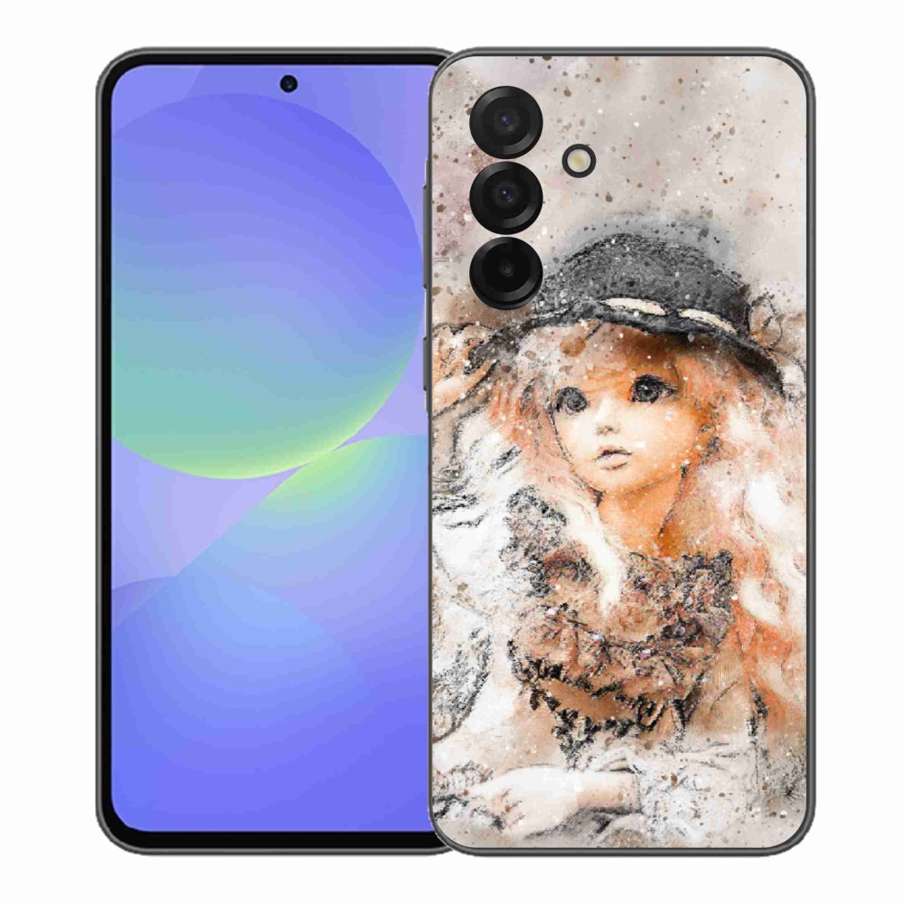 Gélový kryt mmCase na Samsung Galaxy A37 5G - dievčatko s klobúkom