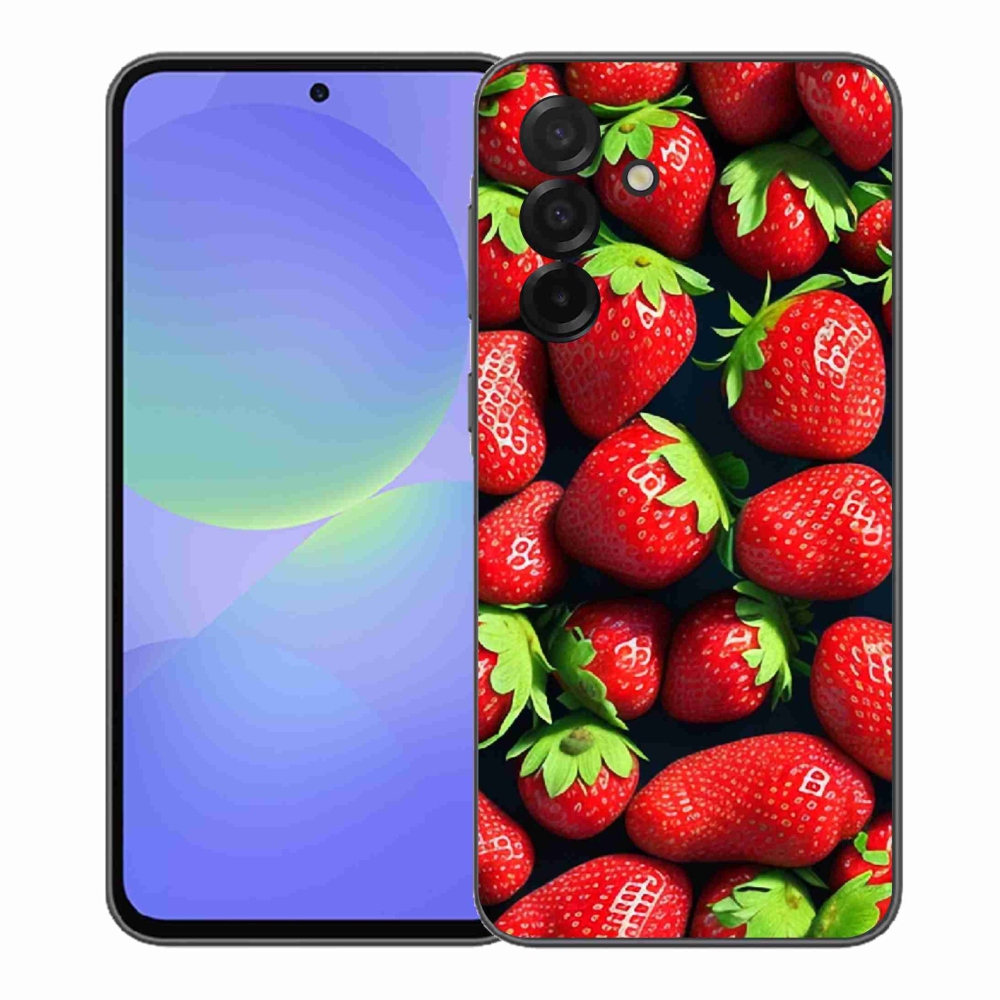 Gélový kryt mmCase na Samsung Galaxy A37 5G - jahody
