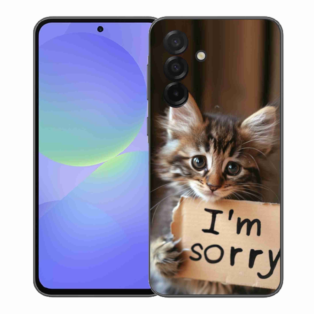 Gélový kryt mmCase na Samsung Galaxy A37 5G - mačacie ospravedlnenie