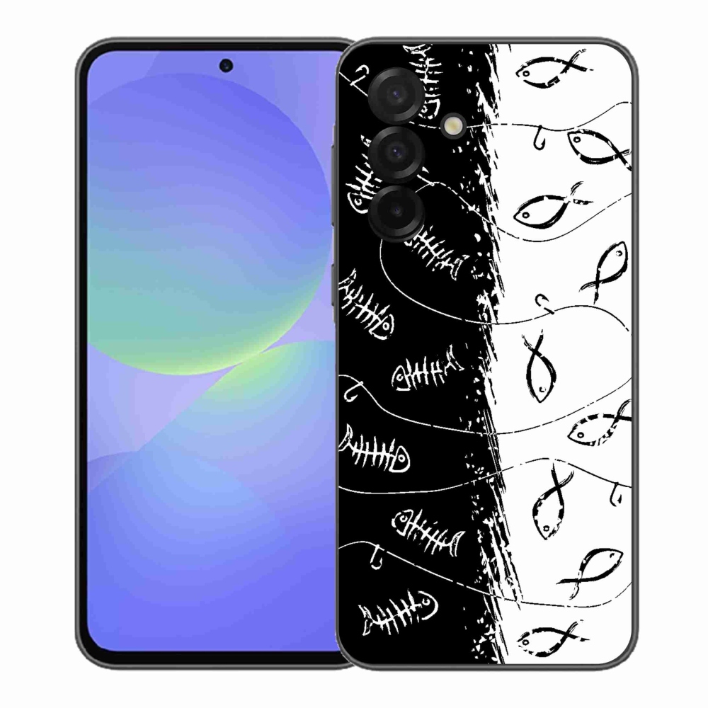 Gélový kryt mmCase na Samsung Galaxy A37 5G - kostry a rybky