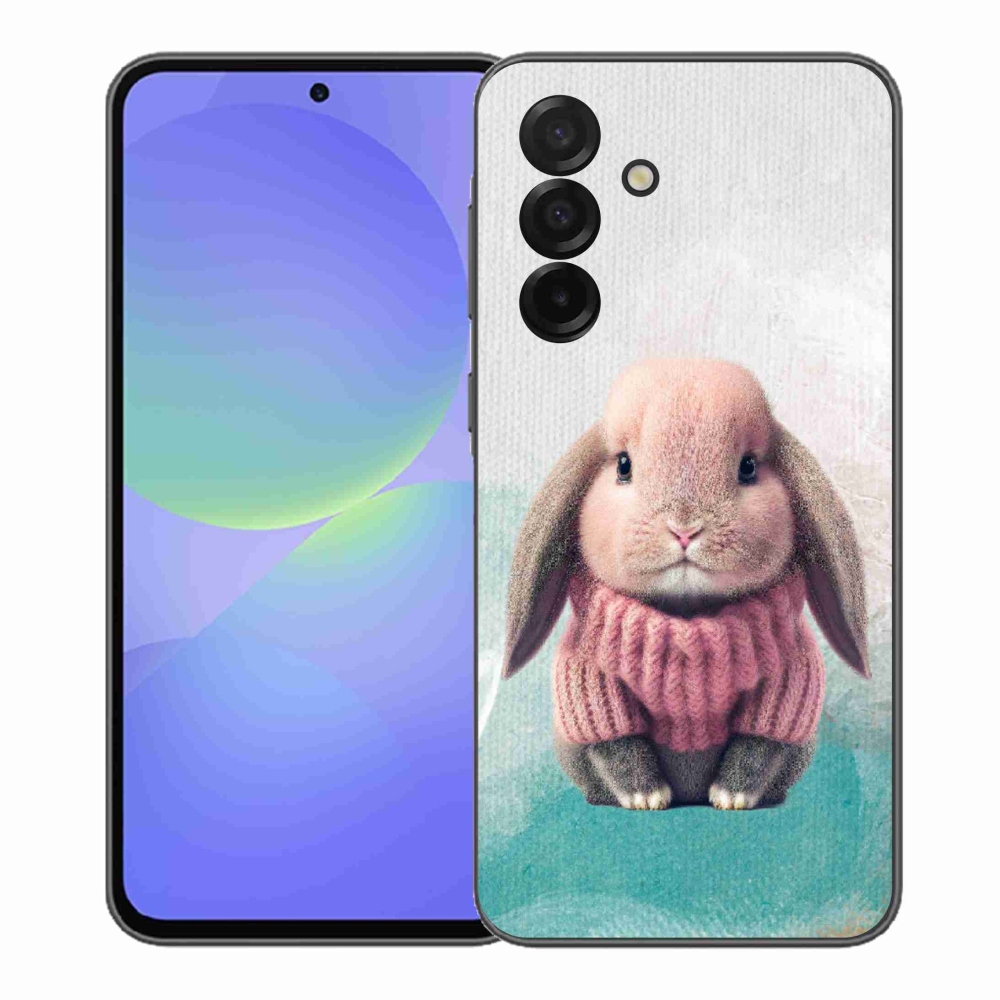 Gélový kryt mmCase na Samsung Galaxy A37 5G - zajačik vo svetri