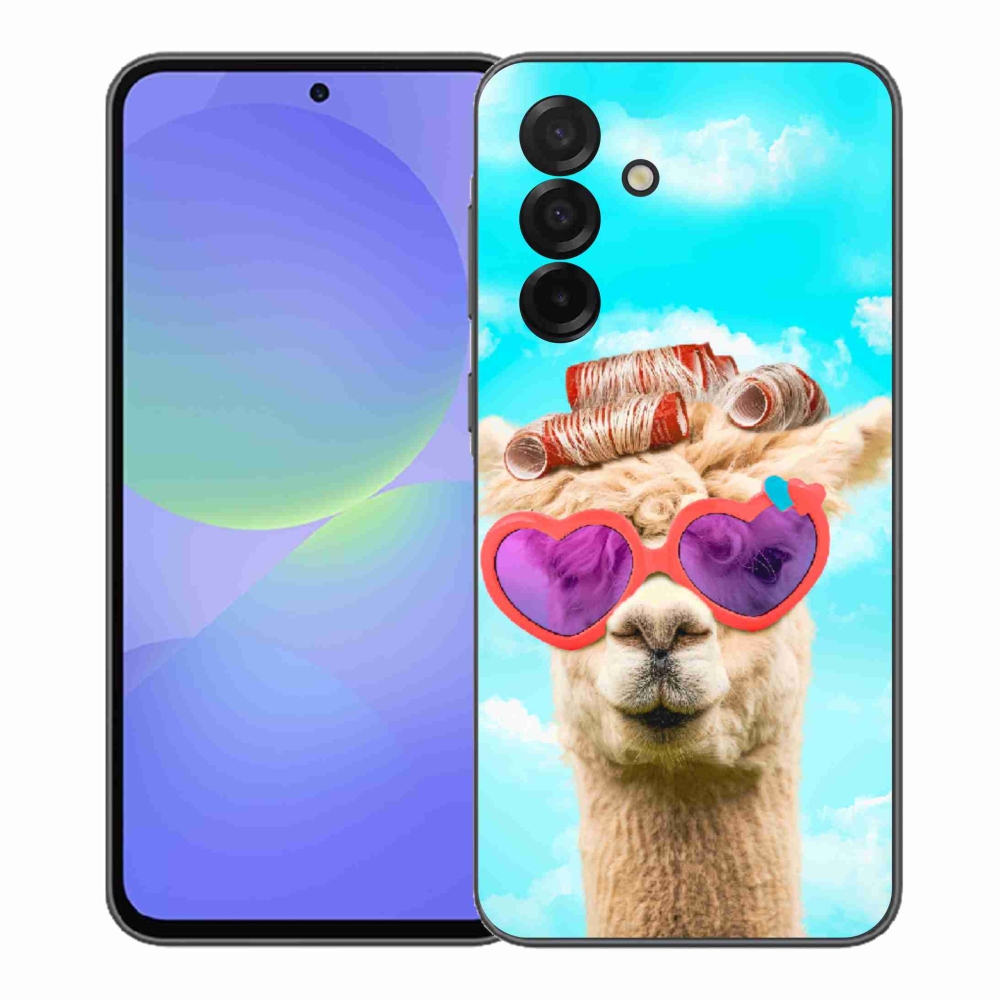 Gélový kryt mmCase na Samsung Galaxy A37 5G - lama s okuliarmi