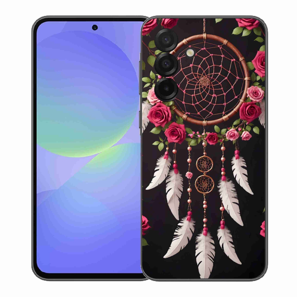 Gélový kryt mmCase na Samsung Galaxy A37 5G - lapač snov s ružami