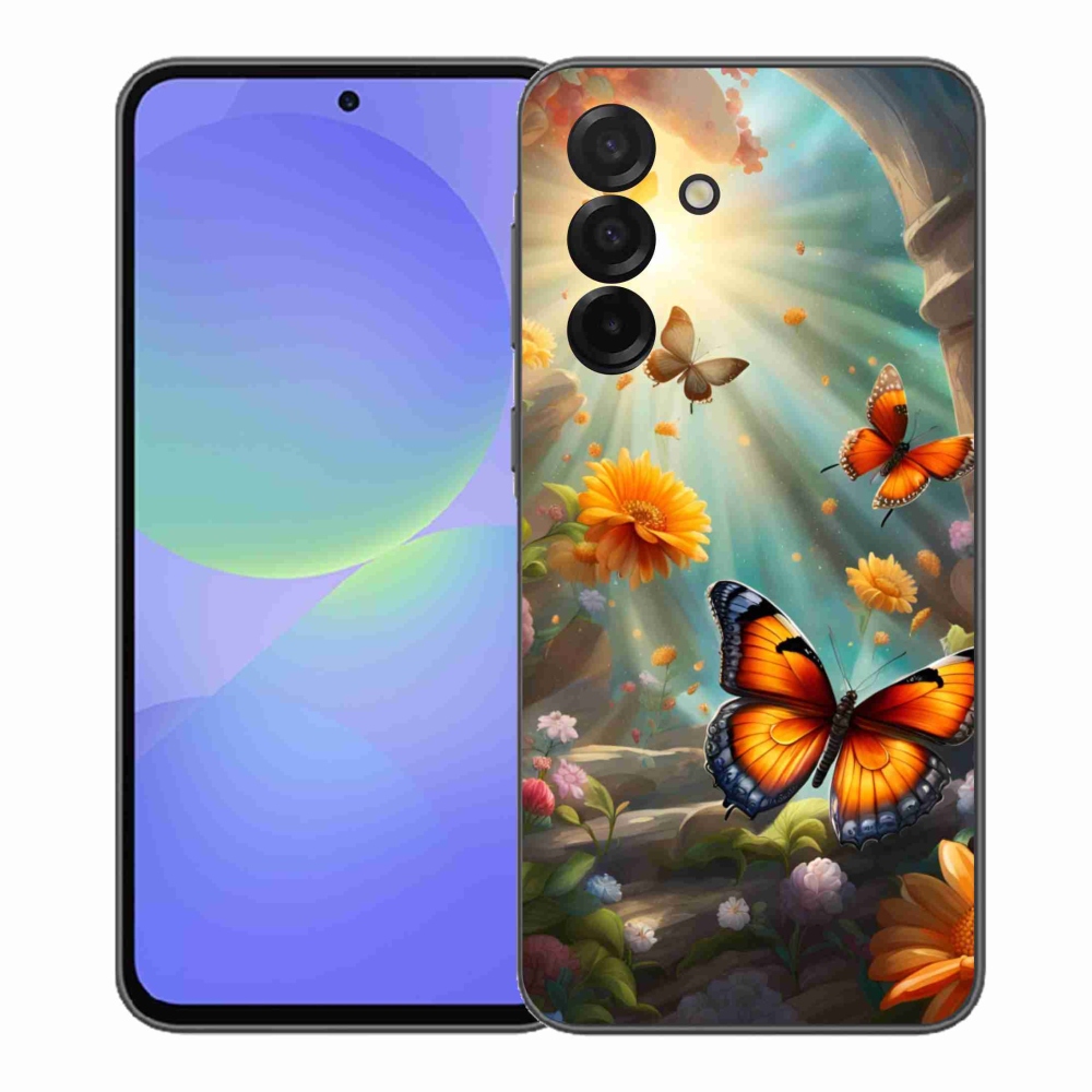 Gélový kryt mmCase na Samsung Galaxy A37 5G - motýlia záhrada 2