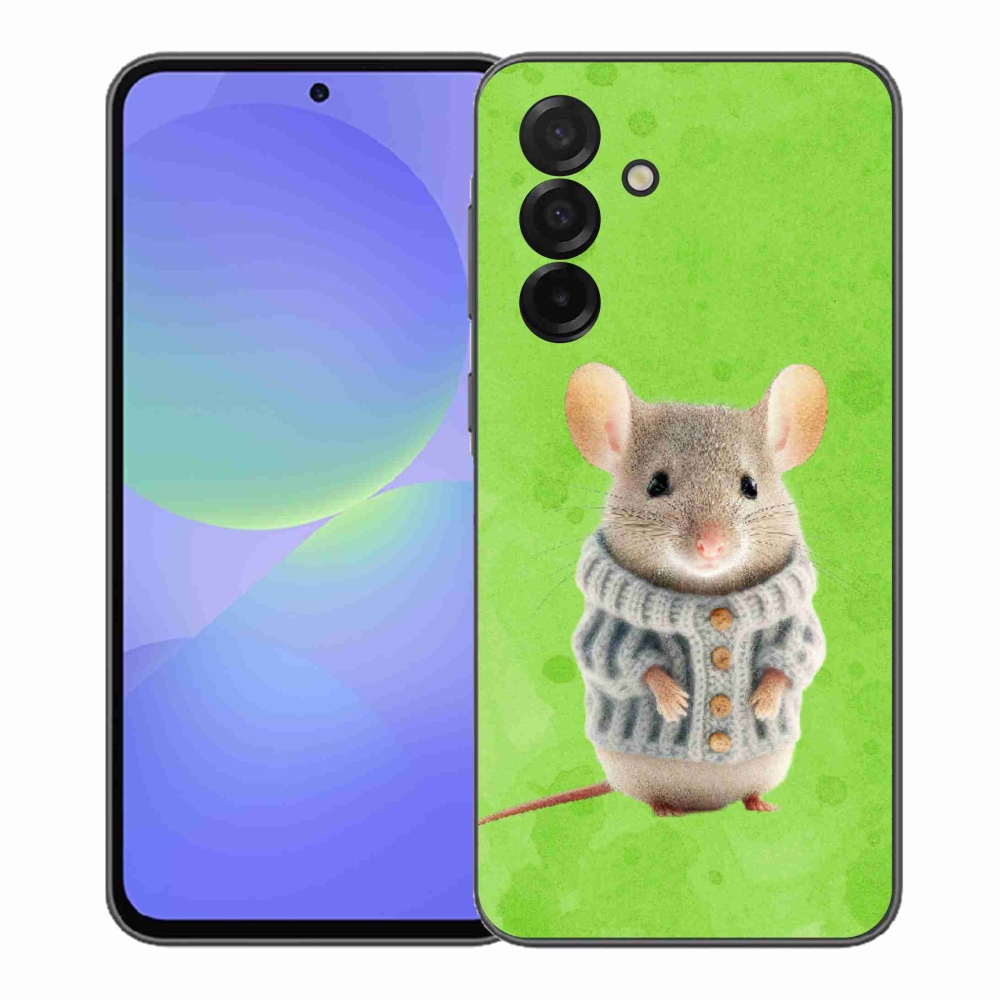 Gélový kryt mmCase na Samsung Galaxy A37 5G - myška vo svetri