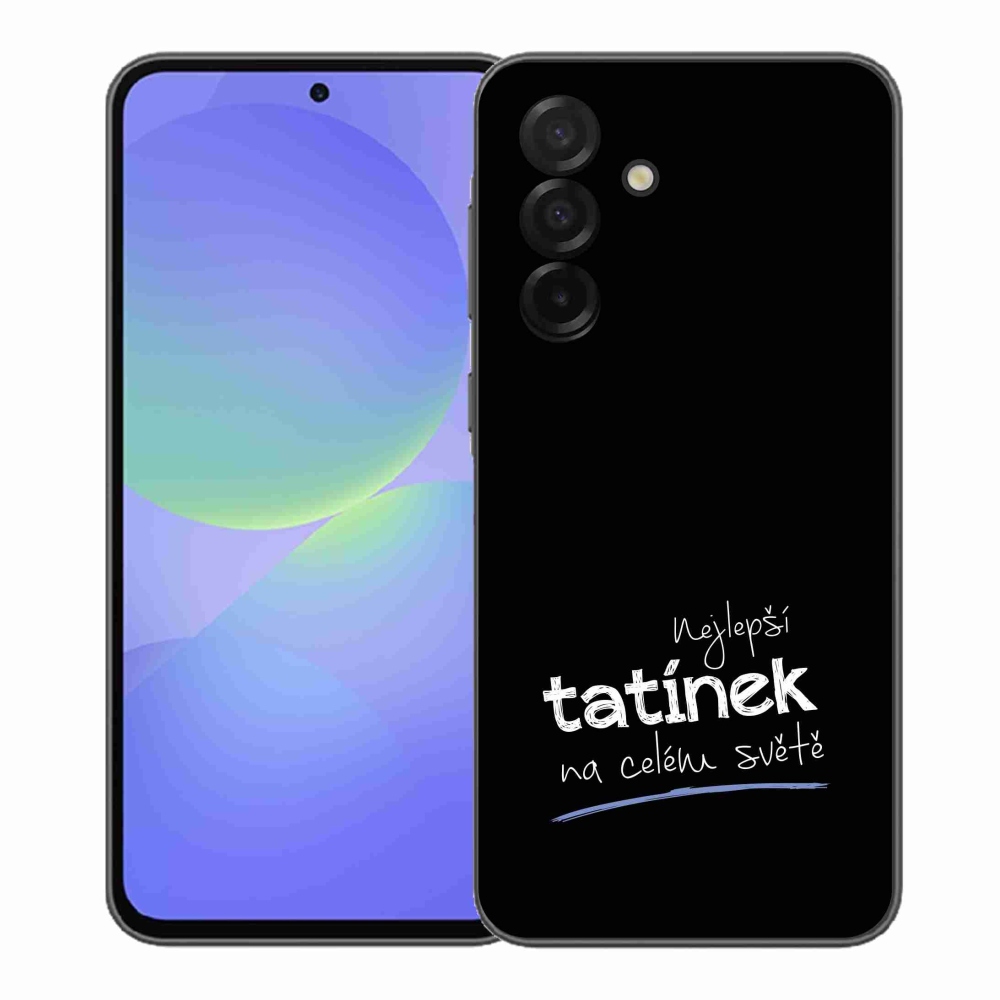 Gélový kryt mmCase na Samsung Galaxy A37 5G - najlepší otec 4 čierne pozadie