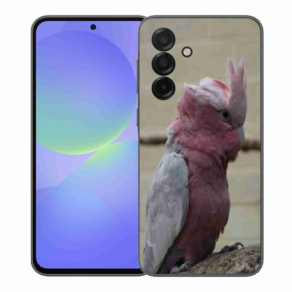 Gélový kryt mmCase na Samsung Galaxy A37 5G - papagáj kakadu ružový