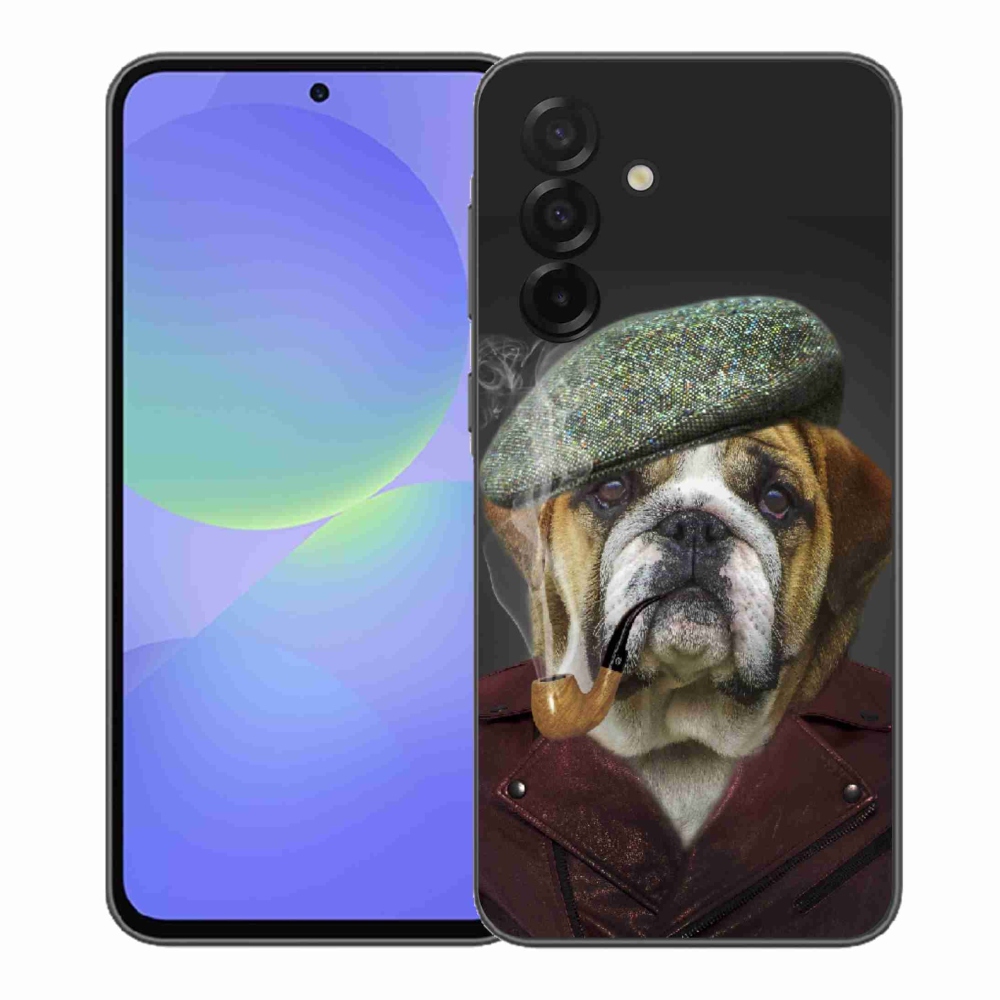 Gélový kryt mmCase na Samsung Galaxy A37 5G - pes s fajkou