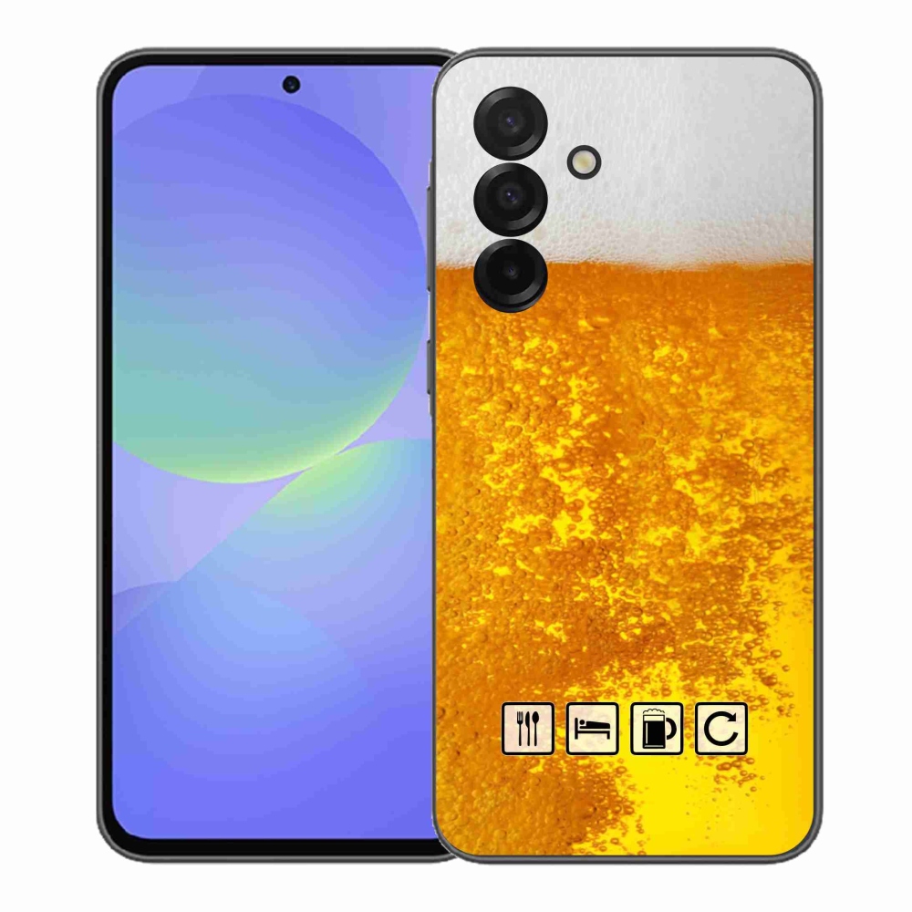 Gélový kryt mmCase na Samsung Galaxy A37 5G - pivný motív 3