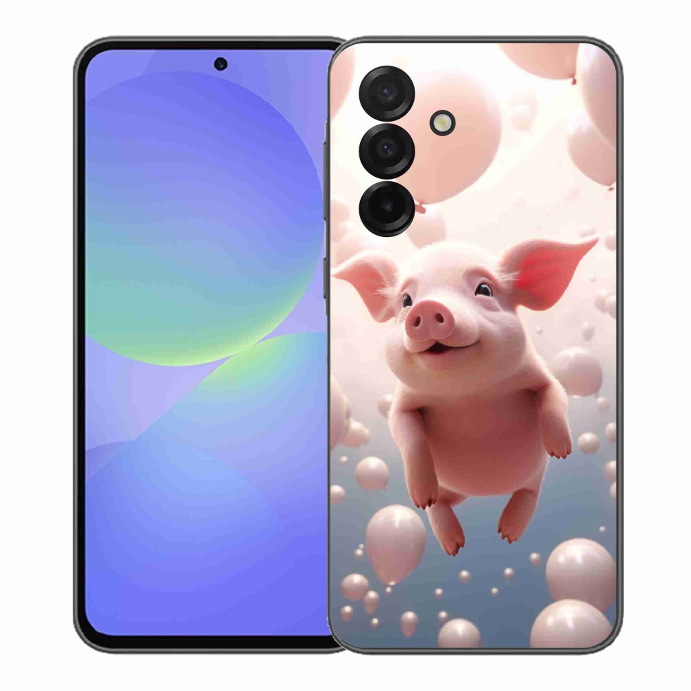 Gélový kryt mmCase na Samsung Galaxy A37 5G - prasiatko s balónikmi