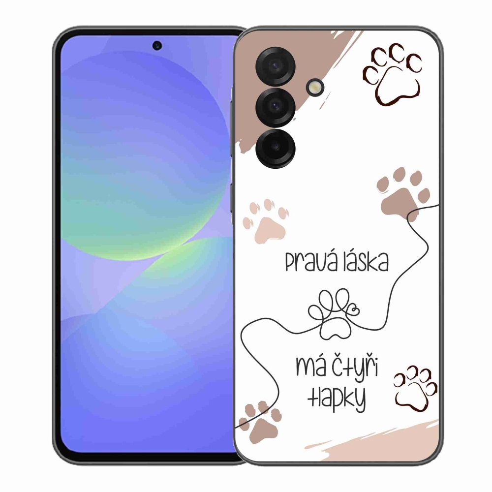 Gélový kryt mmCase na Samsung Galaxy A37 5G - psí motív 1 biele pozadie