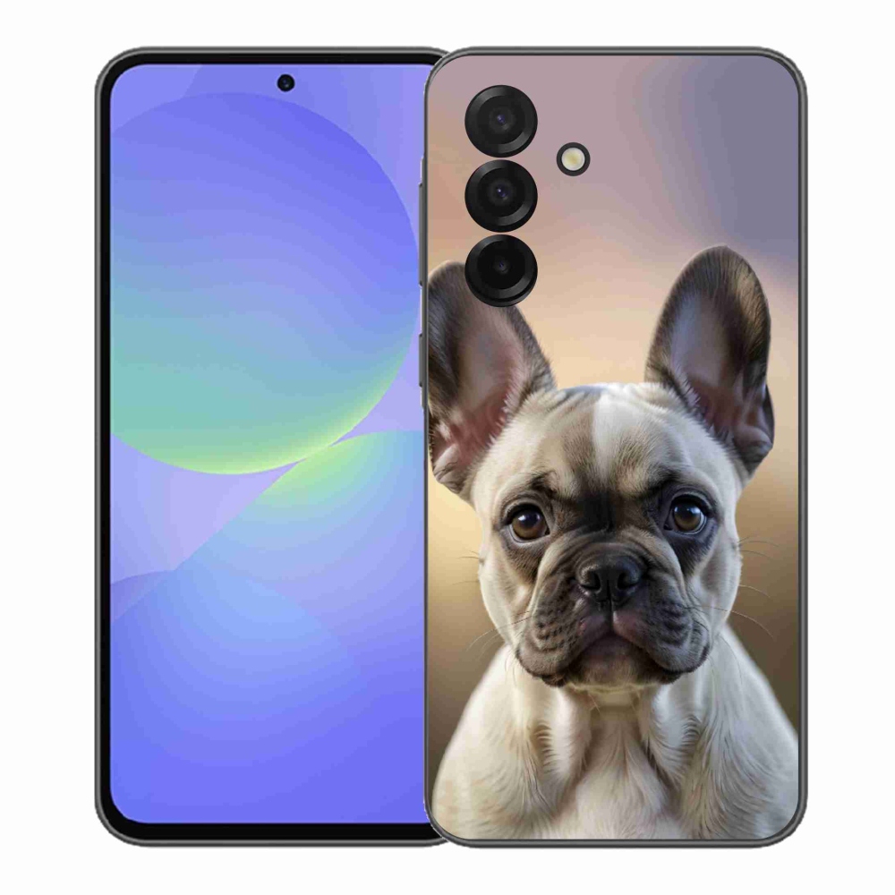 Gélový kryt mmCase na Samsung Galaxy A37 5G - roztomilý francúzsky buldoček