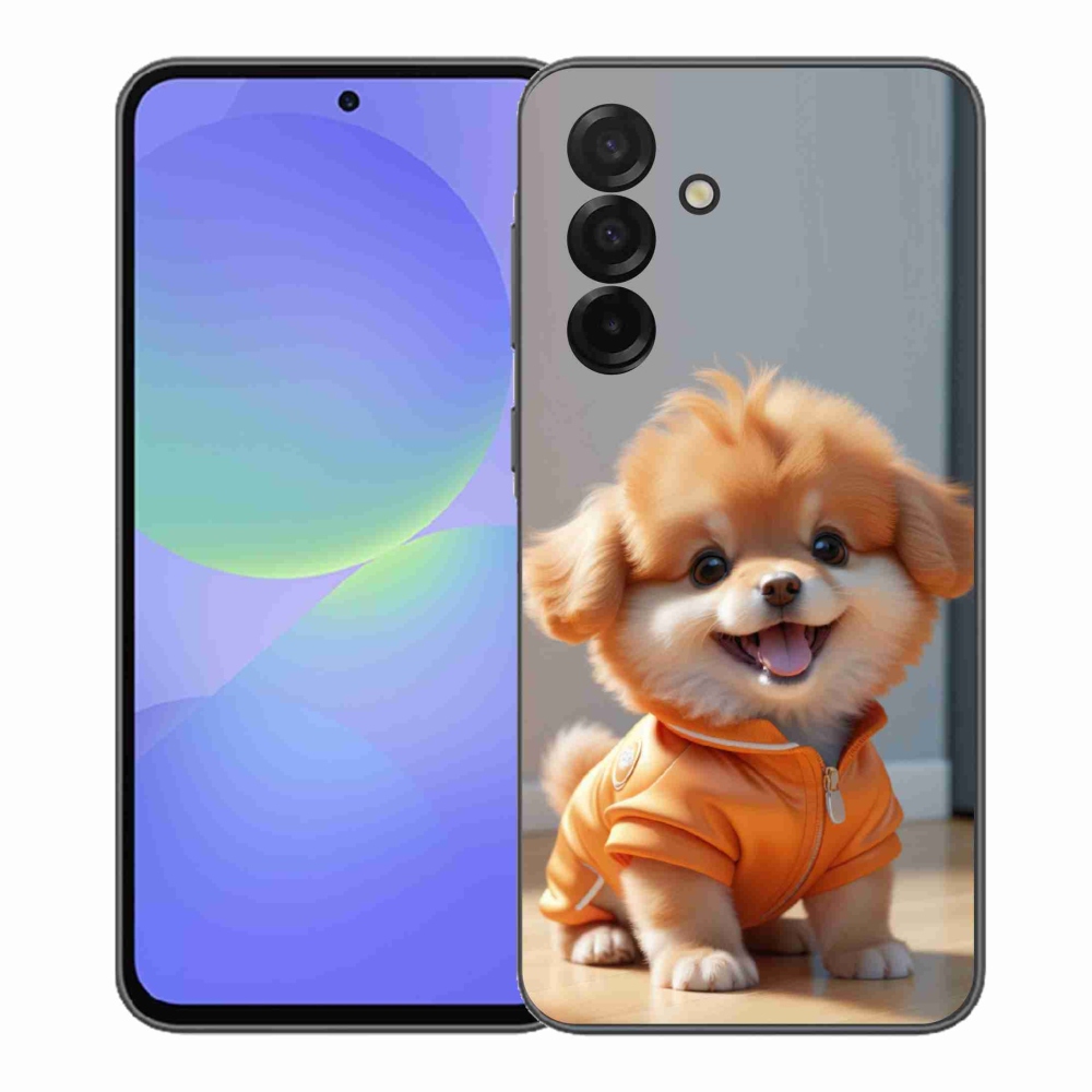 Gélový kryt mmCase na Samsung Galaxy A37 5G - roztomilý pomeranian v mikine