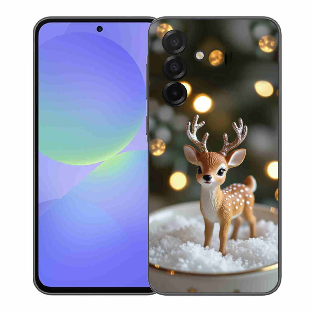Gélový kryt mmCase na Samsung Galaxy A37 5G - roztomilý vianočný jeleň
