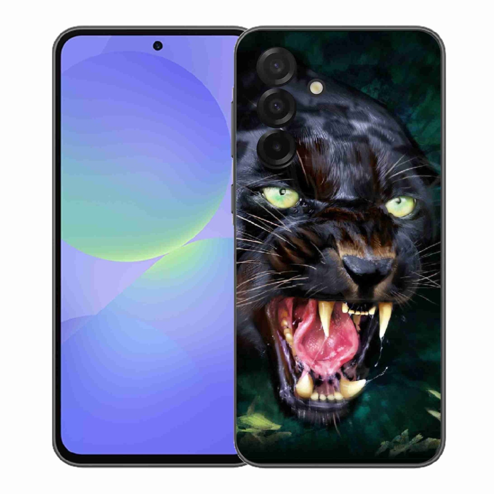 Gélový kryt mmCase na Samsung Galaxy A37 5G - rozzúrený čierny panter