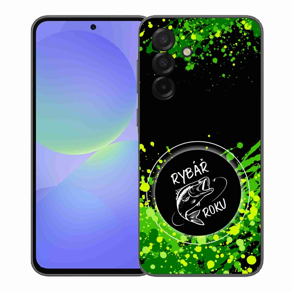 Gélový kryt mmCase na Samsung Galaxy A37 5G - rybár roka čierne pozadie