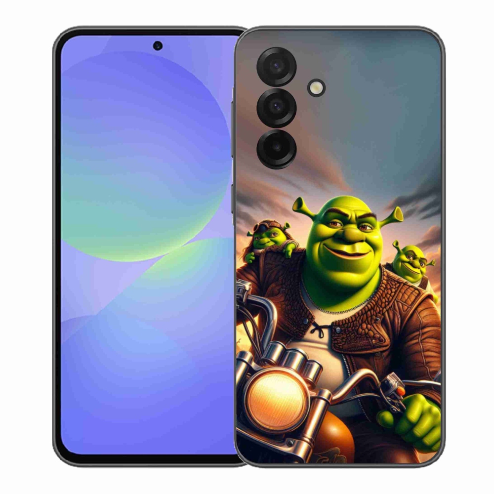 Gélový kryt mmCase na Samsung Galaxy A37 5G - shrek na motorke