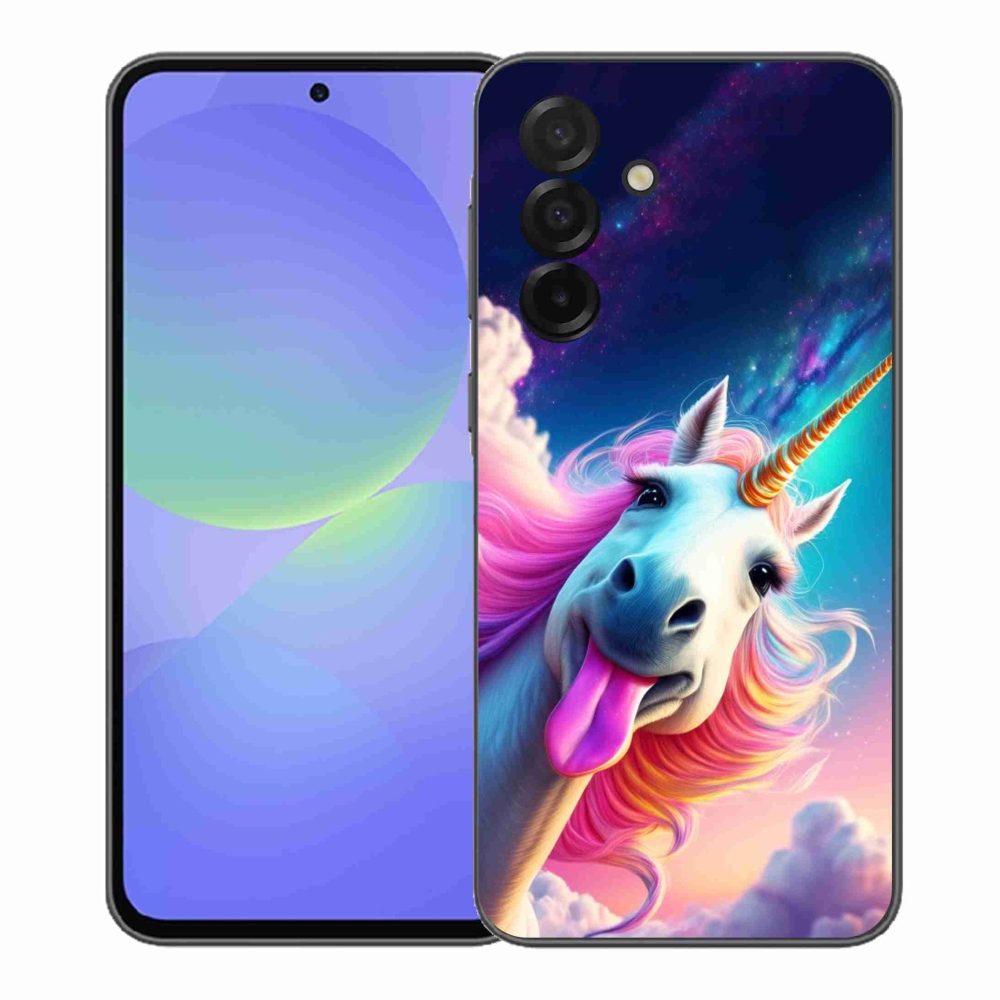 Gélový kryt mmCase na Samsung Galaxy A37 5G - šialený jednorožec