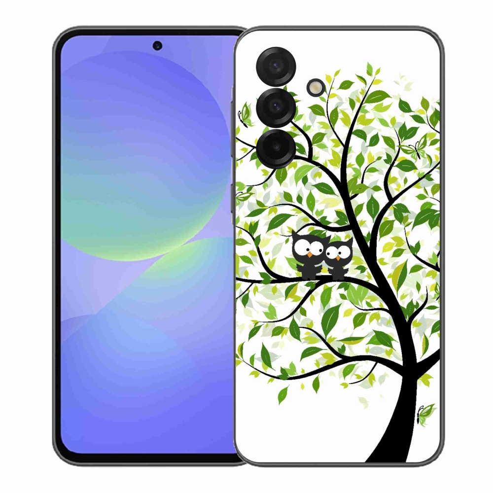 Gélový kryt mmCase na Samsung Galaxy A37 5G - malej sovy na strome